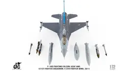 ماکت جنگنده اف 16 فالکون نیروی هوایی امریکا | Jc Wings 1:72 F16D Fighting Falcon USAF