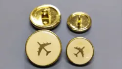 دکمه کت و مانتو با طرح هواپیما | Plane Metal Buttons