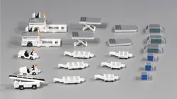 ماکت تجهیزات بار فرودگاه | Fantasy Wings 1:400 airport ground GSE Cargo Set