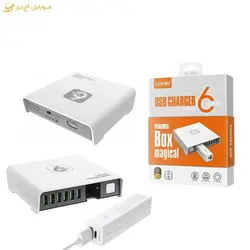 شارژر رومیزی الدینیو به همراه پاوربانک مدل A6802