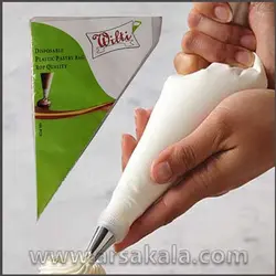 قیف یکبار مصرف خامه زن ویلتی 100 عددی