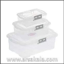 ظرف 3 عددی شفاف viro