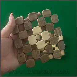 زیر قابلمه مهره ای چوبی