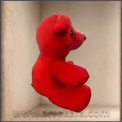 عروسک خرسی قرمز 20 سانتی