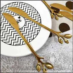 چاقو طرح برگ طلایی YOUFA