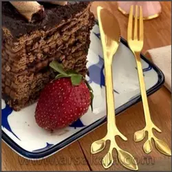 چاقو طرح برگ طلایی YOUFA