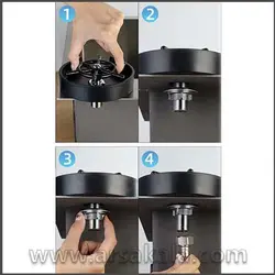 لیوان شور فشاری کنار سینک Automatic cup washer