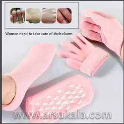 جوراب و دستکش ترمیم کننده ترک سیلیکونی Spa Gel Socks