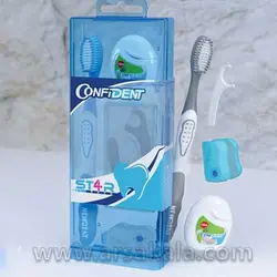 ست مسواک و نخ دندان مسافرتی Confident
