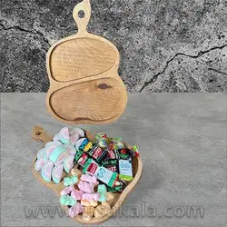اردو خوری چوبی طرح کدو 2 خانه