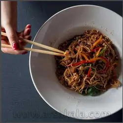 چوب غذاخوری چاپ استیک طرح‌دار