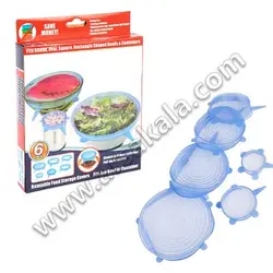 روکش سیلیکونی ظروف 6 تیکه