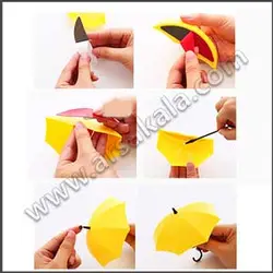 آویز دیواری طرح چتر 3 عددی