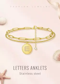 Letters anklet