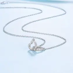 Love squared necklace