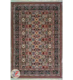فرش طرح گبه ماشینی زمینه بژ کد 108 - دیجی فرش