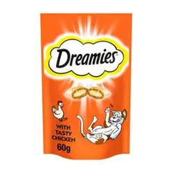 تشویقی مغزدار گربه دریمیز با طعم مرغ وزن 60 گرم /Deramies