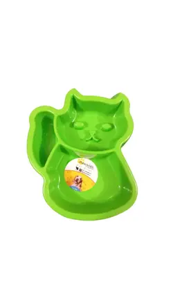 ظرف غذا طرح گربه ۳ تیکه ۲۳ سانتی