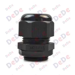 گلند پلاستیکی با سایز رزوه M25*1.5 و جنس بدنه پلی آمید 6 (PM25)