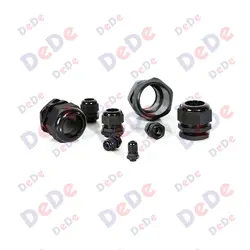 گلند پلاستیکی با سایز رزوه M25*1.5 و جنس بدنه پلی آمید 6 (PM25)