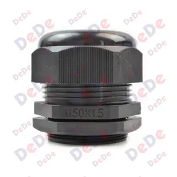 گلند پلاستیکی با سایز رزوه M50*1.5 و جنس بدنه پلی آمید 6 (PM50)