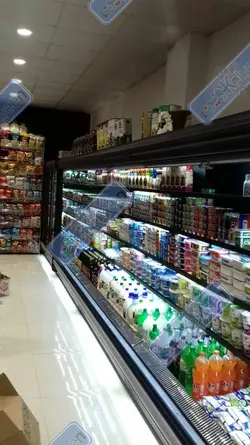یخچال رو باز پرده هوا - صنایع فروشگاهی کلوین (برادران محمدی)