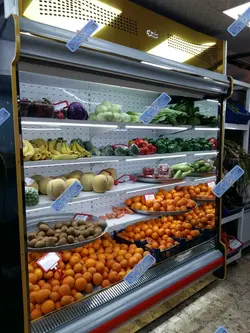 یخچال رو باز پرده هوا - صنایع فروشگاهی کلوین (برادران محمدی)