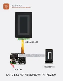 برد کنترلر چاپگر ۳ بعدی LCD مدل CHITU L K1 | برنا پارت