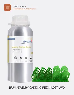 رزین ریخته گری طلا و جواهر سازی پرینتر سه بعدی IFUN