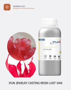 رزین ریخته گری طلا و جواهر سازی پرینتر سه بعدی IFUN