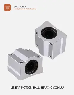 بلبرینگ خطی SC16UU | پرینتر سه بعدی | قطعات پرینتر سه بعدی