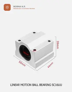 بلبرینگ خطی SC16UU | پرینتر سه بعدی | قطعات پرینتر سه بعدی