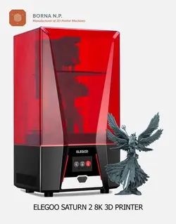 پرینتر سه بعدی رزینی 8K مدل Elegoo Saturn 2