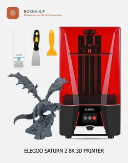 پرینتر سه بعدی رزینی 8K مدل Elegoo Saturn 2