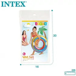 حلقه شنا اینتکس مدل رنگارنگ کد 59256