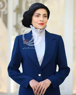 یقه ایستاده پیلی دار
