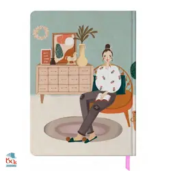 دفتر رقعی جلد سخت بولت ژورنال 100 برگ مستر نوت کد 08