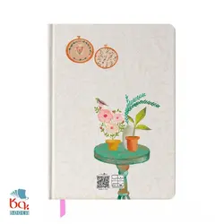 دفتر رقعی جلد سخت بی خط 100 برگ مستر نوت کد 16