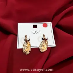گوشواره برگ کاکتوس نگین دار تاش tosh