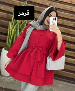 مانتو عروسكي سه دكمه كوتاه كد 1226