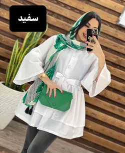 مانتو عروسكي سه دكمه كوتاه كد 1226