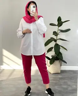 شوميز مانتويي جلو دكمه كد 1517
