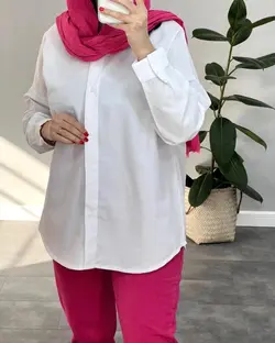 شوميز مانتويي جلو دكمه كد 1517
