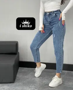 شلوار مام آبي كد 1503