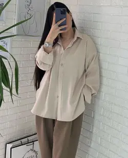 مانتو اسپرت تك جيب پوپلين كد 1644