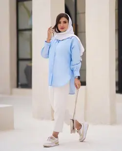 مانتو اسپرت تك جيب پوپلين كد 1644