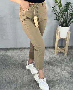 شلوار مام فيت رنگي كد 1725