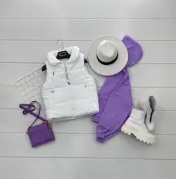 پافر نيم تنه جلو زيپ كد 8104 - فروشگاه ای شیکو