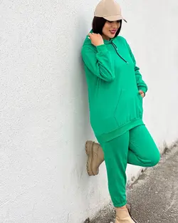 ست هودی و شلوار داخل کُرک كد 2873 - فروشگاه ای شیکو