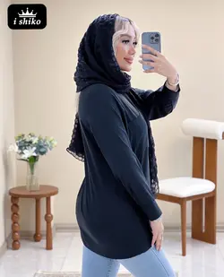 شومیز یقه مردانه کد 16646 - فروشگاه ای شیکو
